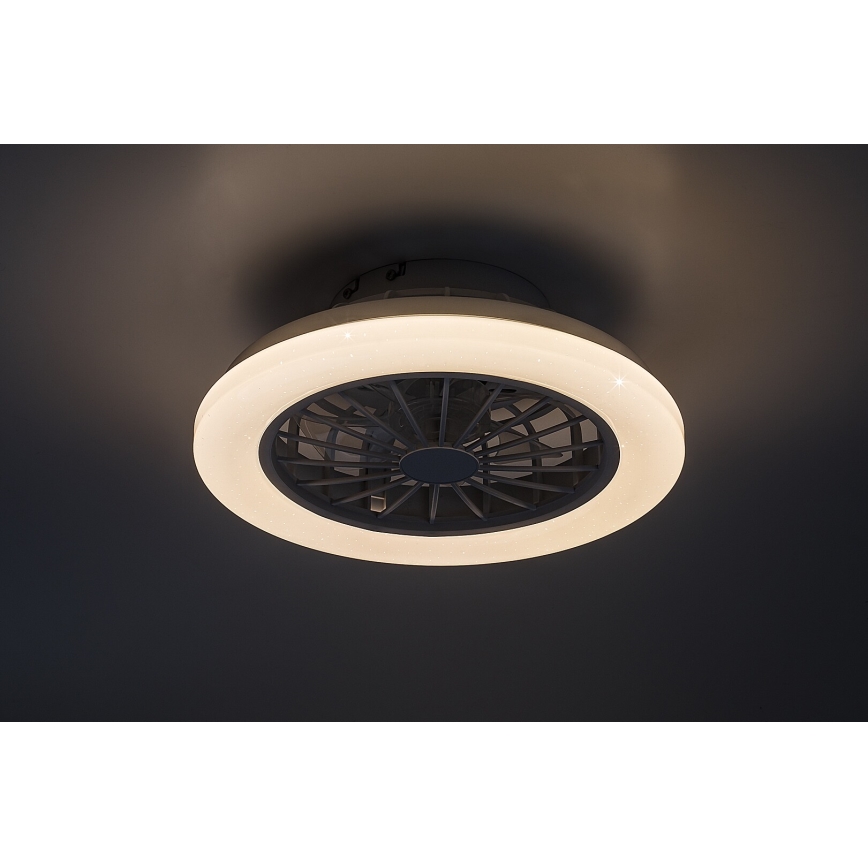 Rabalux - dimbare LED-plafondlamp met ventilator LED/24W/230V 3000-6500K + afstandsbediening