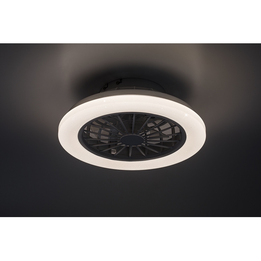 Rabalux - dimbare LED-plafondlamp met ventilator LED/24W/230V 3000-6500K + afstandsbediening