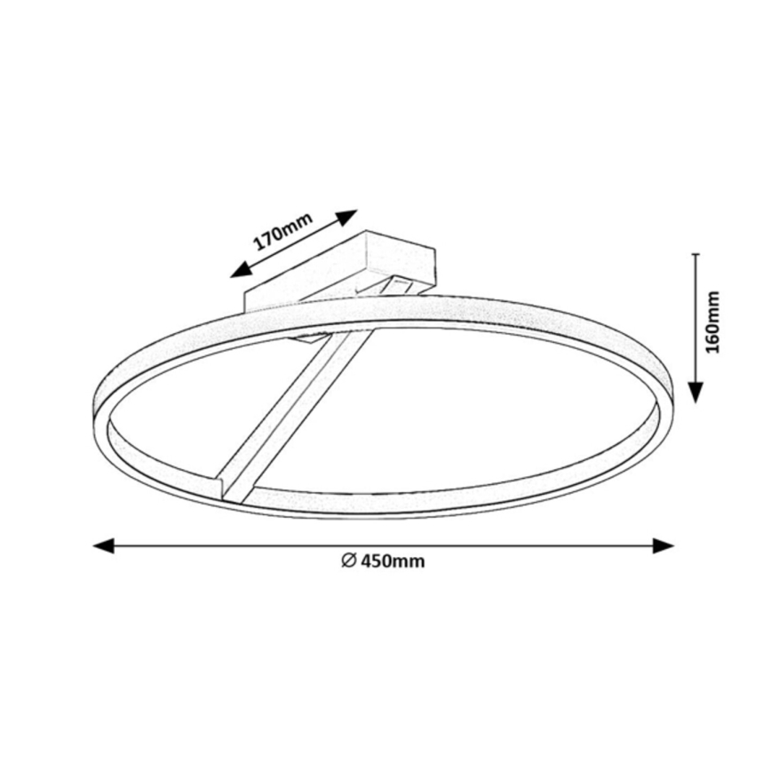 Rabalux - LED-plafondlamp LED/24W/230V 3000K Ø 45 cm