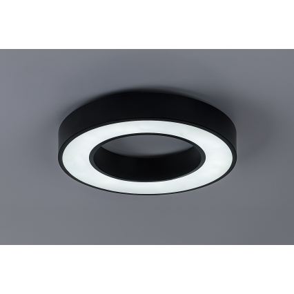 Rabalux - LED dimbare plafondlamp LED/45W/230V 3000-6500K Ø 60 cm zwart + afstandsbediening