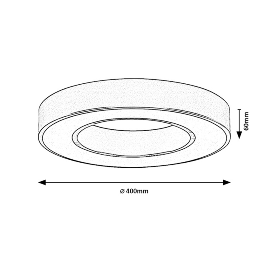 Rabalux - LED-plafondlamp LED/24W/230V 3000/4000/6500K Ø 40 cm goudkleurig