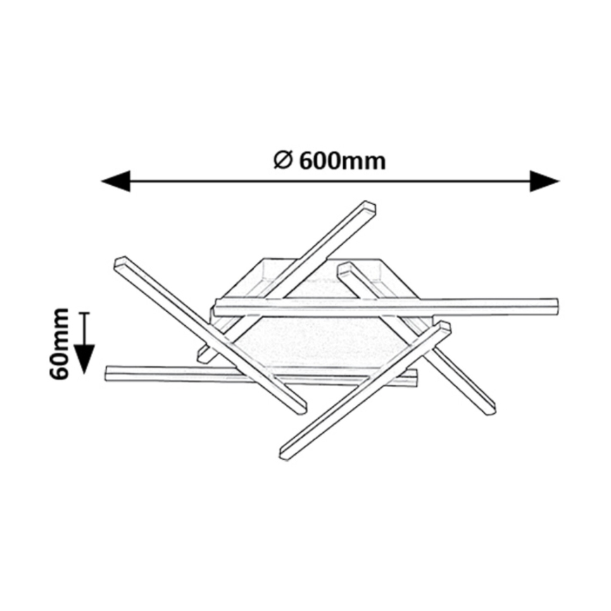 Rabalux - LED Bevestigde Hanglamp LED/40W/230V 3000K