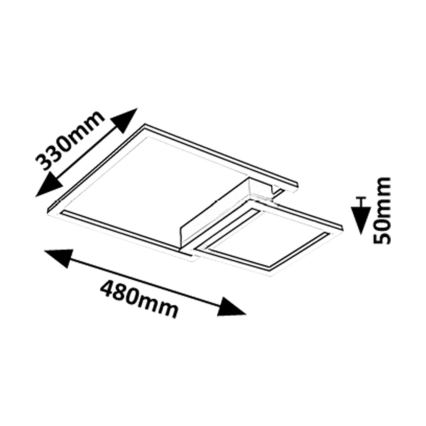 Rabalux - LED Plafondlamp LED/24W/230V 3000K