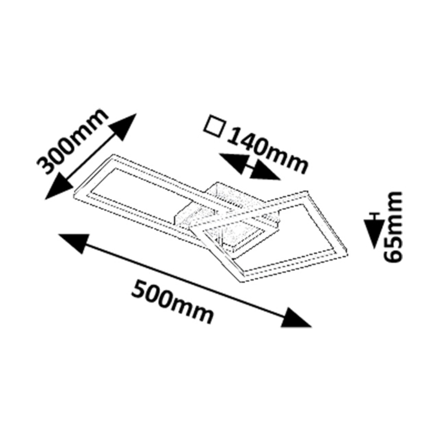 Rabalux - LED Plafondlamp LED/24W/230V 3000K