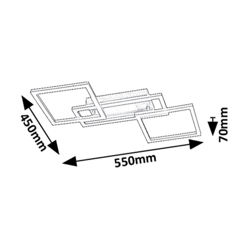 Rabalux - Dimbare LED plafondlamp LED/40W/230V 3000-6500K + afstandsbediening