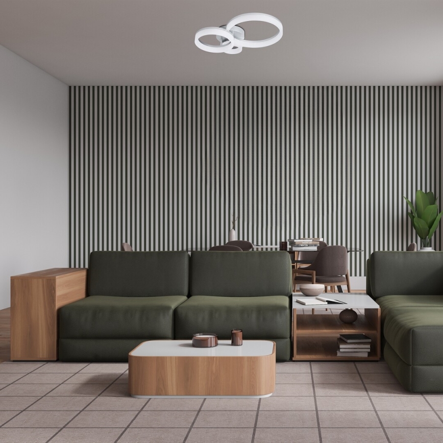 Rabalux - LED Plafondlamp LED/24W/230V 3000/4000/6500K 38x51 cm mat chroom