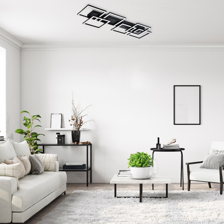 Rabalux - dimbare LED-plafondlamp LED/40W/230V 3000-6500K 33x100 cm zwart + afstandsbediening