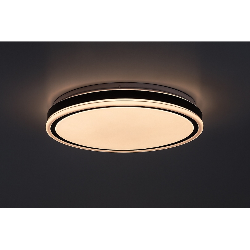 Rabalux - dimbare LED-plafondlamp LED/20W/230V 3000-6500K Ø 38,5 cm zwart + afstandsbediening
