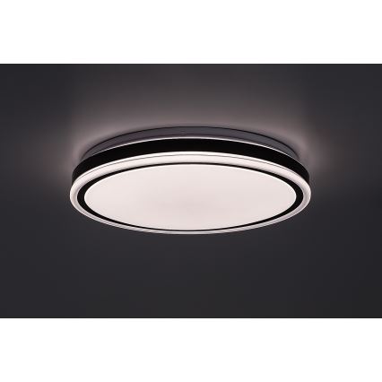Rabalux - dimbare LED-plafondlamp LED/20W/230V 3000-6500K Ø 38,5 cm zwart + afstandsbediening