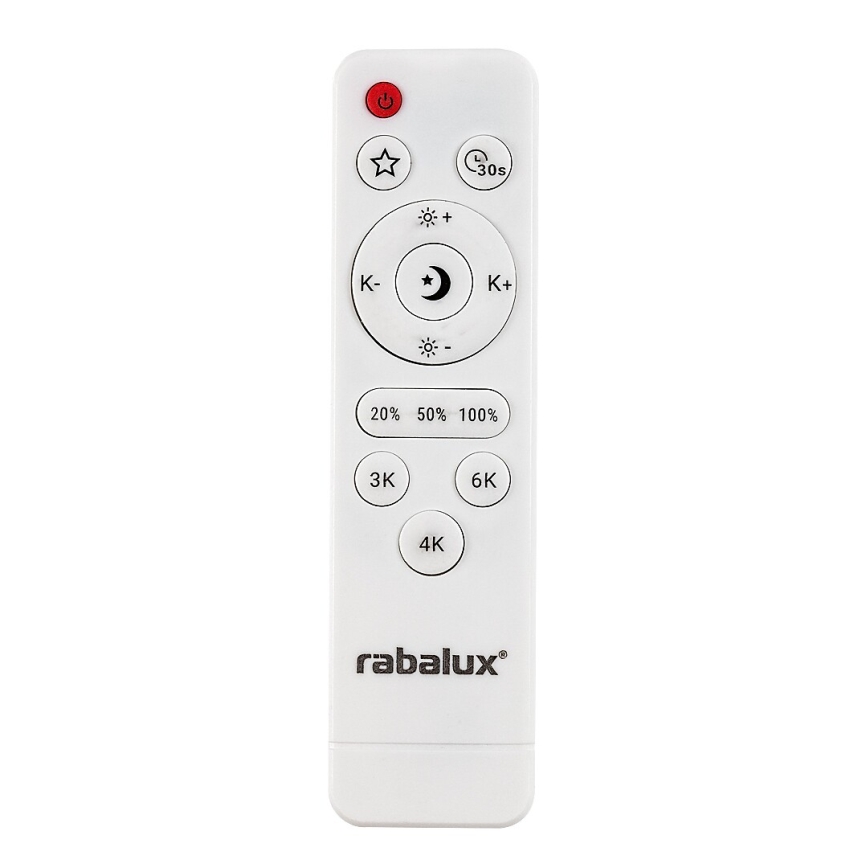 Rabalux - dimbare LED-plafondlamp LED/20W/230V 3000-6500K Ø 38,5 cm zwart + afstandsbediening