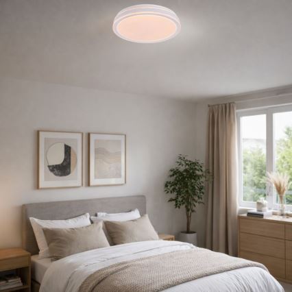Rabalux - Dimbare LED-plafondlamp LED/23W/230V 3000-6500K Ø 38,5 cm wit+ afstandsbediening