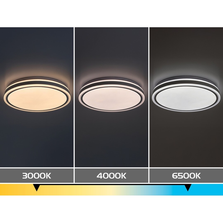 Rabalux - Dimbare LED-plafondlamp LED/23W/230V 3000-6500K Ø 38,5 cm wit + afstandsbediening