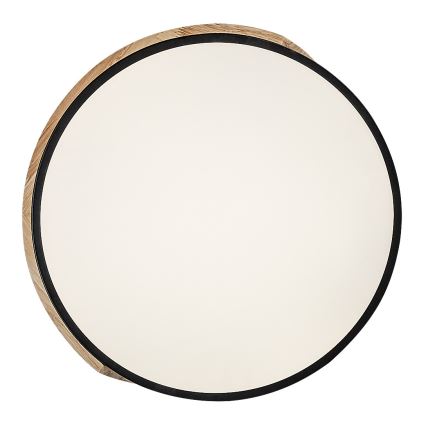 Rabalux - LED-plafondlamp LED/24W/230V 4000K zwart/eiken Ø 41 cm