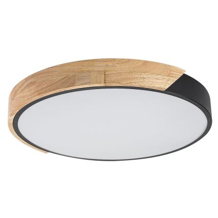 Rabalux - LED-plafondlamp LED/24W/230V 4000K zwart/eiken Ø 41 cm