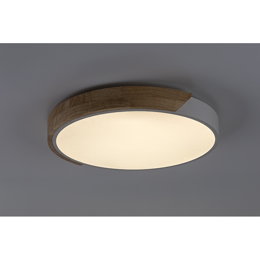 Rabalux - LED plafondlamp LED/24W/230V 3000K wit/eiken Ø 61 cm