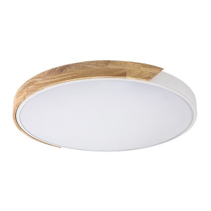 Rabalux - LED-plafondlamp LED/40W/230V 3000/4000/6500K wit/eiken Ø 61 cm