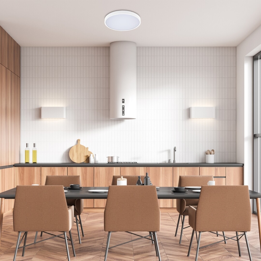 Rabalux - LED Dimbare badkamer plafondverlichting LED/24W/230V 3000-6000K IP44 diameter 35,5 cm wit + afstandsbediening