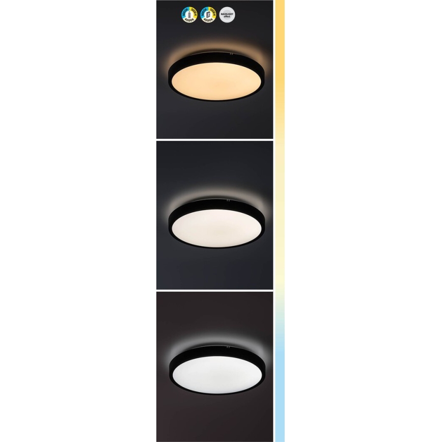 Rabalux - LED Dimbare badkamer plafondverlichting LED/24W/230V 3000-6000K IP44 diameter 35,5 cm wit + afstandsbediening