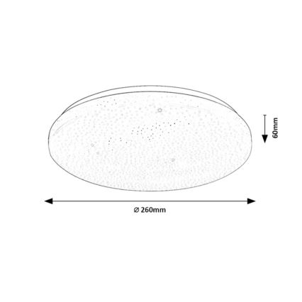 Rabalux - Dimbare LED-plafonnière LED/12W/230V 3000-6500K Ø 26 cm + afstandsbediening