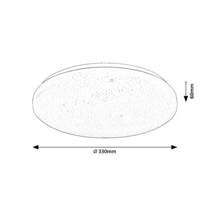 Rabalux - Dimbare LED-plafondlamp LED/22W/230V 3000-6500K Ø 33 cm + afstandsbediening