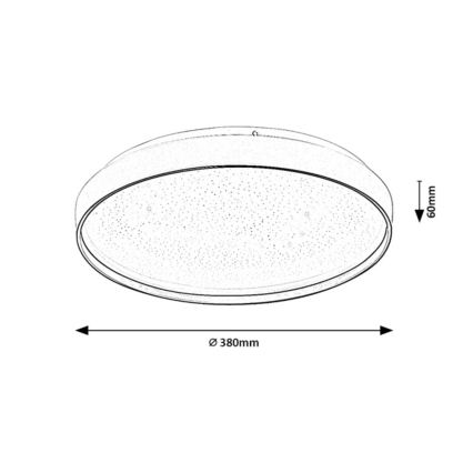 Rabalux - LED-dimbare plafondlamp LED/34W/230V 3000-6500K Ø 38 cm + afstandsbediening