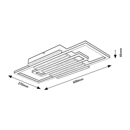 Rabalux - LED-plafondlamp LED/28W/230V 3000/4500/6000K