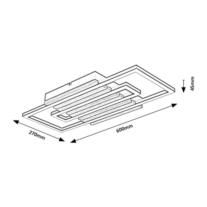 Rabalux - LED-plafondlamp LED/28W/230V 3000/4500/6000K