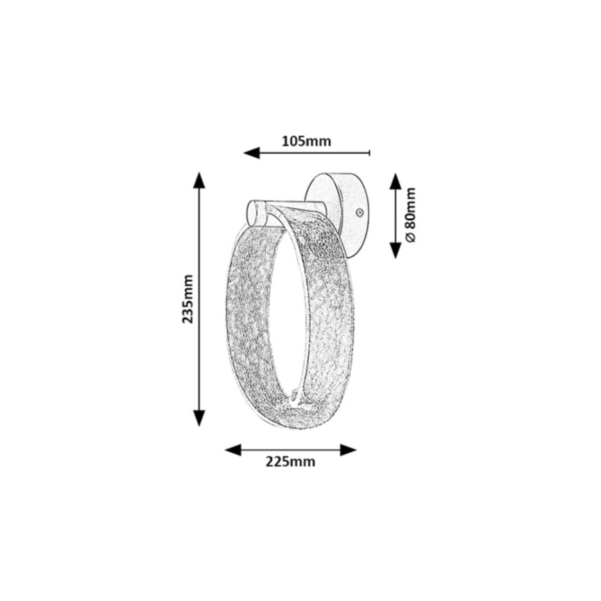 Rabalux - LED-wandlamp LED/6W/230V