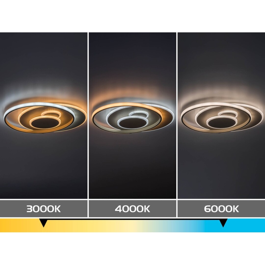 Rabalux - Dimbare LED-plafondlamp LED/57W/230V 3000-6000K 48,5x40 cm + afstandsbediening