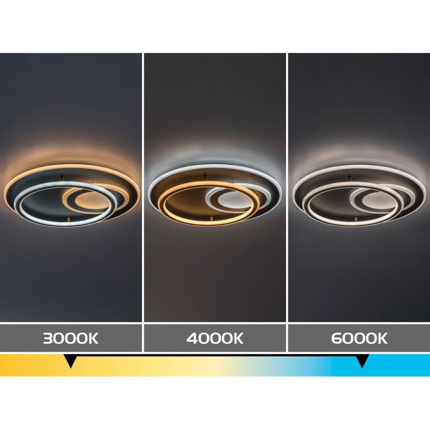Rabalux - Dimbare LED-plafondlamp LED/60W/230V 3000-6000K Ø 50 cm + afstandsbediening