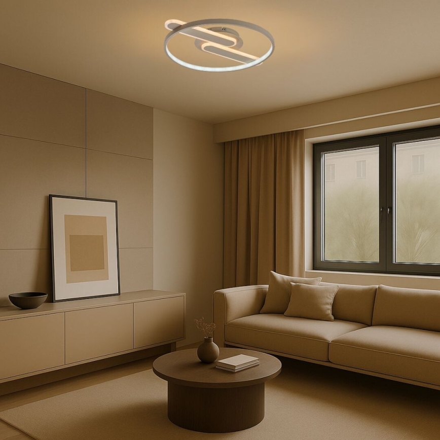 Rabalux - LED-dimbare plafondlamp LED/55W/230V 3000-6000K 53x45 cm + afstandsbediening