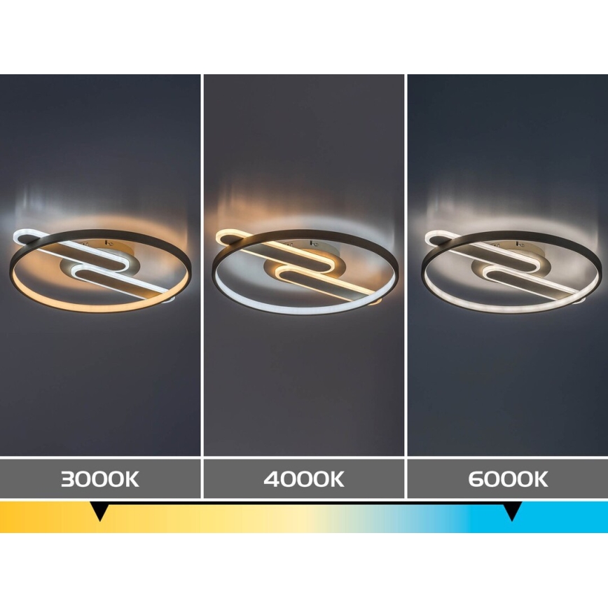 Rabalux - LED-dimbare plafondlamp LED/55W/230V 3000-6000K 53x45 cm + afstandsbediening