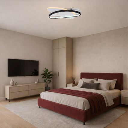 Rabalux - Dimbare LED plafondlamp LED/57W/230V 3000-6000K 45x30,5 cm + afstandsbediening
