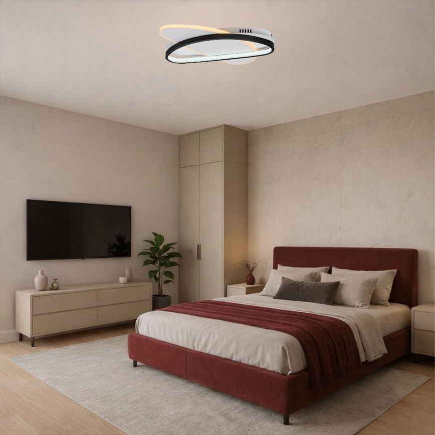 Rabalux - Dimbare LED plafondlamp LED/57W/230V 3000-6000K 45x30,5 cm + afstandsbediening