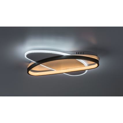 Rabalux - Dimbare LED plafondlamp LED/57W/230V 3000-6000K 45x30,5 cm + afstandsbediening