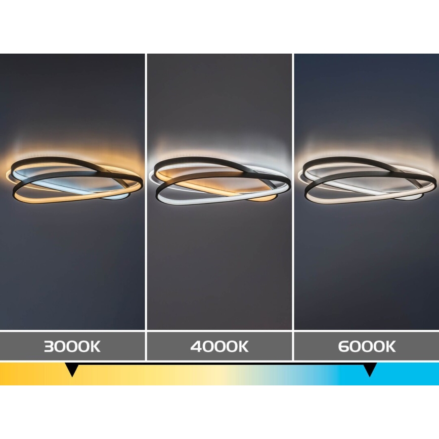 Rabalux - LED dimbare plafondlamp LED/57W/230V 3000-6000K 53x38 cm + met afstandsbediening