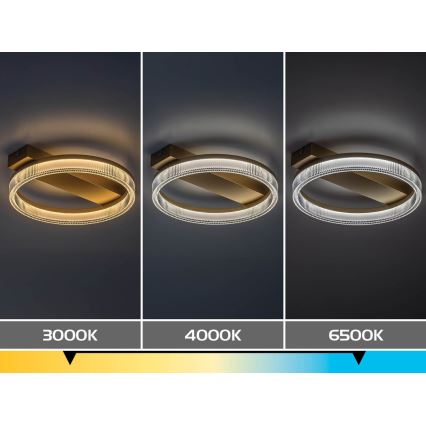 Rabalux - Dimbare LED-plafondlamp LED/18W/230V 3000-6500K 37x33 cm + afstandsbediening