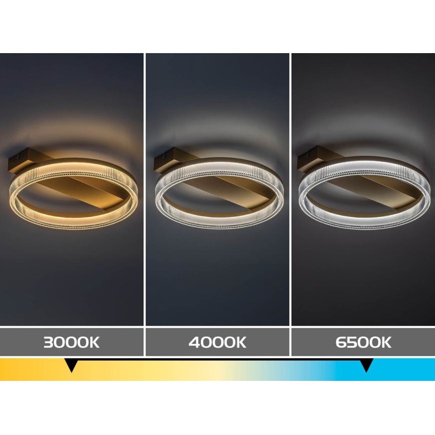 Rabalux - Dimbare LED-plafondlamp LED/18W/230V 3000-6500K 37x33 cm + afstandsbediening