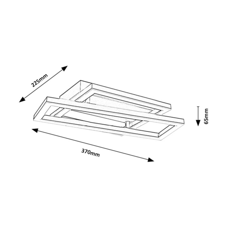 Rabalux - LED plafondlamp LED/24W/230V 37x22,5 cm
