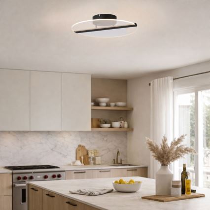 Rabalux - LED plafondlamp LED/20W/230V 3000 pr. 41 cm zwart/helder