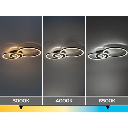 Rabalux - LED dimbare plafondlamp LED/24W/230V 3000-6500K 46x33 cm + afstandsbediening