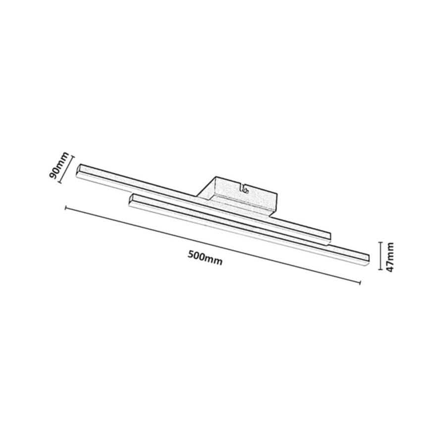 Rabalux - LED plafondlamp LED/12W/230V 3000K goudkleurig