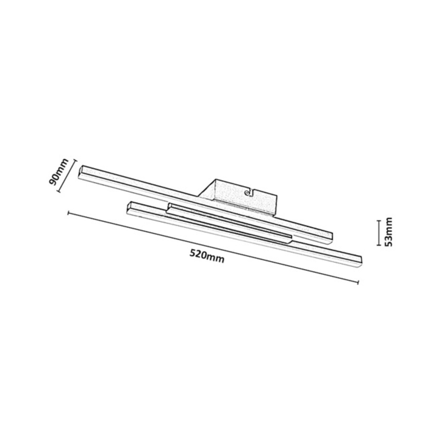 Rabalux - LED-plafondlamp LED/18W/230V 3000K goudkleurig