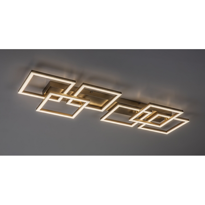 Rabalux - Dimbare LED plafondlamp LED/40W/230V 3000-6500K 33x100 cm goudkleurig + afstandsbediening