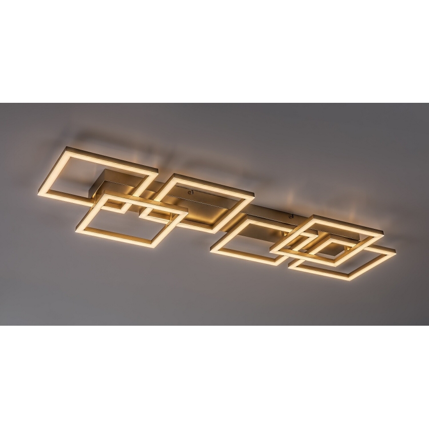 Rabalux - Dimbare LED plafondlamp LED/40W/230V 3000-6500K 33x100 cm goudkleurig + afstandsbediening