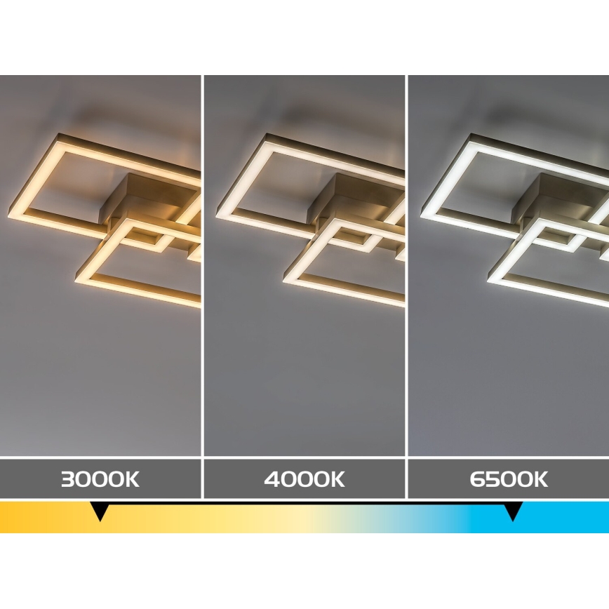Rabalux - Dimbare LED-plafondlamp LED/40W/230V 3000-6500K 33x100 cm beige + afstandsbediening