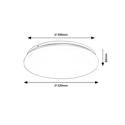 Rabalux - LED plafondlamp voor badkamer LED/18W/230V IP44 4000K Ø 32 cm