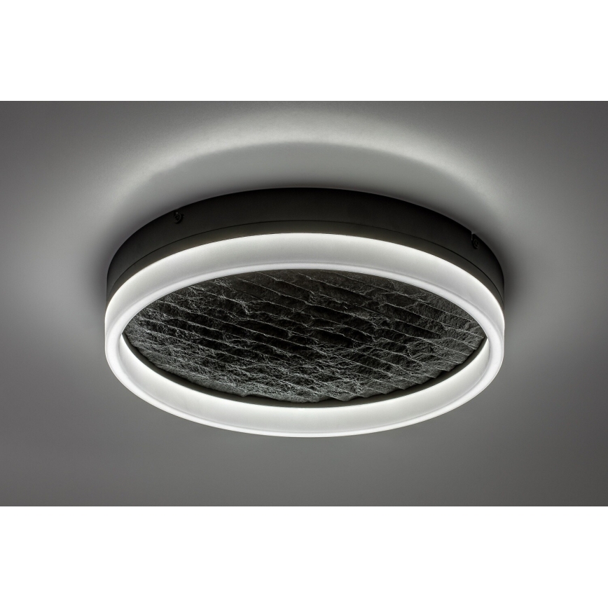 Rabalux - LED dimbare plafondlamp LED/24W/230V 3000-6500K Ø 40 cm zwart + afstandsbediening