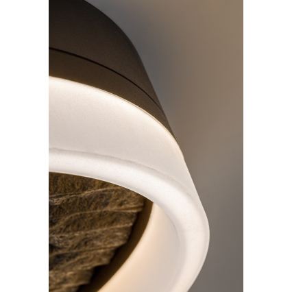 Rabalux - LED dimbare plafondlamp LED/24W/230V 3000-6500K Ø 40 cm zwart + afstandsbediening