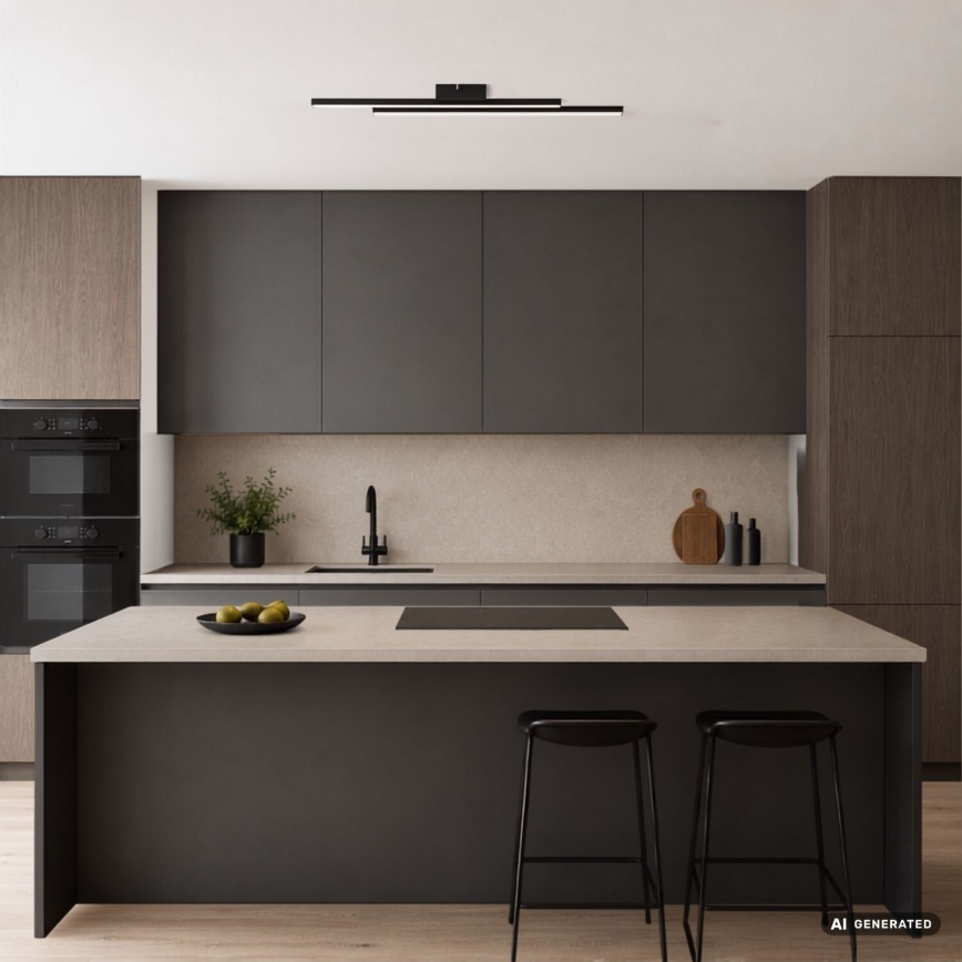 Rabalux - LED plafondlamp LED/12W/230V 3000K zwart
